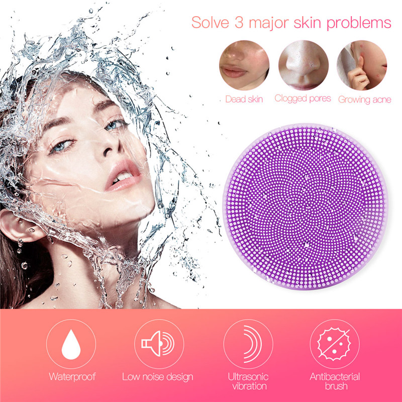 Waterproof Rechargeable Electric Face Cleansing Brush