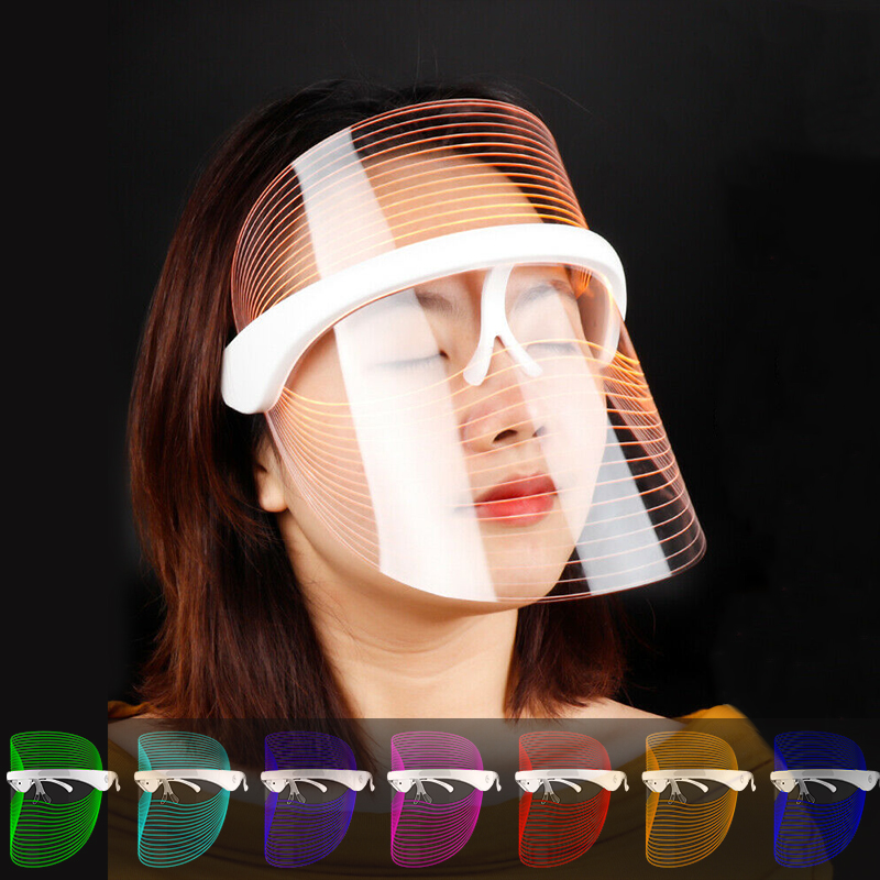 Anti-aging Anti Acne Wrinkle Removal Skin Tighten Beauty 7 Colors LED Light Therapy Face Masks
